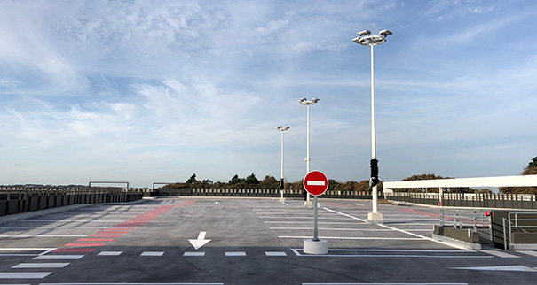 Travaux d'aménagement de parkings sur toitures terrasses